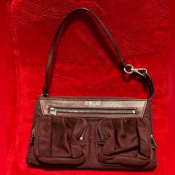 MZ Wallace Beautiful Burgundy Clutch Wristlet